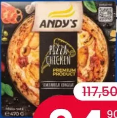 ANDY'S Pizza congelată Chicken, 470 grame