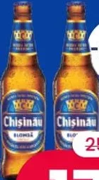 CHISINAU Bere blondă, sticlă 0,5 litri
