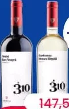 *310, FAUTOR Vin sec, sortiment variat (Merlot & Fetească Neagră/Chardonnay & Fetească Regală), ST 0,75 litri