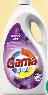 Gama 3 in 1 Buquê Roxo, detergent lichid, 4.95 L / 5.28 L, 110 spălări