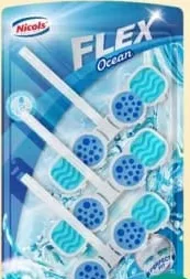 Nicols Flex Ocean, odorizant WC, 3 × 48 g