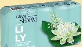 Săpun de toaletă GRAND SHARM Lily, cu glicerină, 70 g × 5 buc.