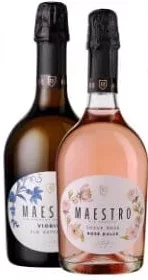 Vin spumant MAESTRO Viorica alb extra sec / Suave Rosé dulce, 0,75 L, 1 sticlă