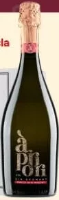 Vin spumant APRIORI Glera alb brut / Muscat alb demisec / Muscat alb dulce, 0,75 L, ofertă 5+1; 51,66 lei/sticlă