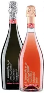 APRIORI vin spumant Muscat Alb Demisec / Muscat Rosé Dulce, 0,75 L, 1 sticlă