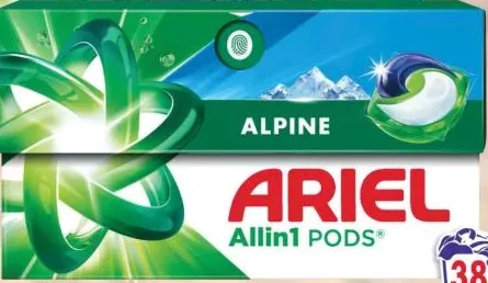ARIEL detergent automat, diverse sortimente, 38 capsule