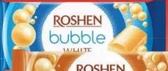 ROSHEN BUBBLE ciocolată aerată, diverse sortimente, 80 g