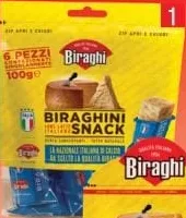 GRAN BIRAGHI 32% parmezan snack, 16,67 g × 6 buc.