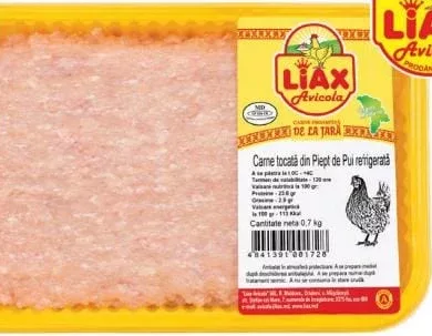 LIAX carne tocată din piept de pui refrigerat, 700 g