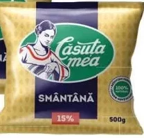 CĂSUȚA MEA 15% smântână, 500 g