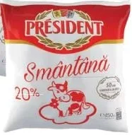 PRÉSIDENT 20% smântână, 450 g