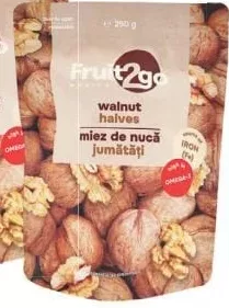 FRUIT2GO 250 g miez de nucă jumătăți