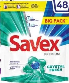 SAVEX 48 capsule detergent, diverse sortimente