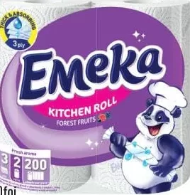 EMEKA 3 straturi / 2 role / 200 foi prosop din hârtie pentru bucătărie, diverse sortimente