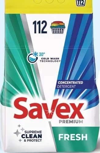 Savex Premium Fresh detergent pudră concentrat, 9 kg
