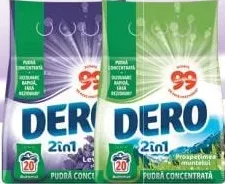 Dero 2 în 1 detergent pudră concentrat, 20 spălări