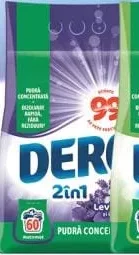 Dero 2 în 1 detergent pudră concentrat, 60 spălări
