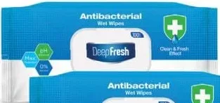 DEEPFRESH șervețele umede antibacteriene, 100 buc.; cu Alina Card; fără card 26.99 MDL