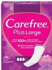 CAREFREE LARGE PLUS absorbante zilnice parfumate, 48 buc.; cu Alina Card; fără card 82.99 MDL