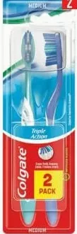 COLGATE TRIPLE ACTION periuțe de dinți, 1+1 buc.