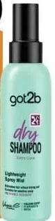 GOT2B șampon uscat, 150/200 ml, diverse sortimente; cu Alina Card; fără card 104.99 MDL