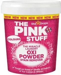 Stardrops The Pink Stuff The Miracle Laundry Oxi Powder Colours, порошковый пятновыводитель для цветного белья, 1 кг