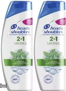 Head & Shoulders 2 в 1 Menthol, шампунь против перхоти, 360 мл