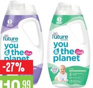 Future Laundry You & The Planet Bebe, жидкое средство для стирки детского белья, 1,8 л, разные варианты, включая Aloe