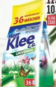 HERR KLEE C.G. Universal порошок для автоматической стирки, 3 кг, 36 стирок; цена с Alina Card 99.99 MDL