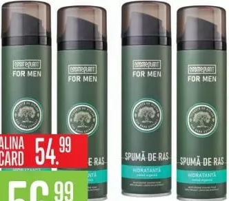 COSMEPLANT For Men увлажняющая пена для бритья, 200 мл, в ассортименте; с ALINA CARD: 54.99 MDL