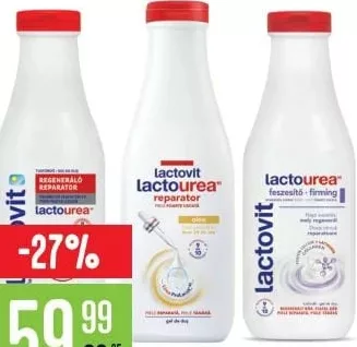 LACTOVIT Lactourea / Lactourea+ гель для душа, 600 мл, восстанавливающий и укрепляющий варианты