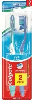 COLGATE Triple Action зубная щётка, 1+1 шт. (упаковка 2 шт.)