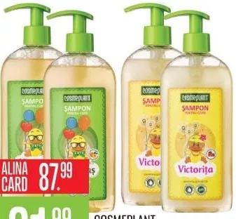 COSMEPLANT Victoraș / Victorița детский шампунь с дозатором, 500 мл, в ассортименте; с ALINA CARD: 87.99 MDL