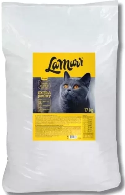 LAMURR Extra, hrană pentru pisici adulte, pasăre, 1 kg vrac