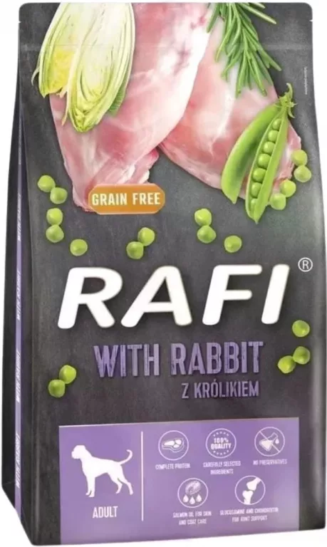 RAFI Grain Free Adult, hrană pentru câini adulți, iepure, 1 kg vrac