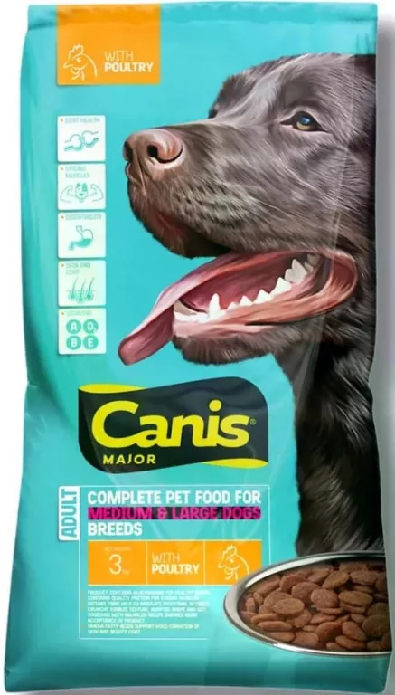 CANIS Major Adult, hrană pentru câini adulți de talie medie și mare, pasăre, 1 kg vrac