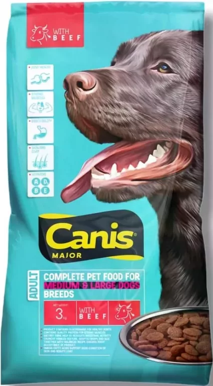 CANIS Major Adult, hrană pentru câini adulți de talie medie și mare, vită, 1 kg vrac