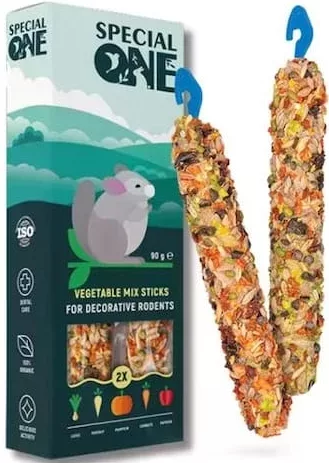 SPECIAL ONE Vegetable Mix Sticks, палочки с овощной смесью для грызунов, 2 шт., 90 г
