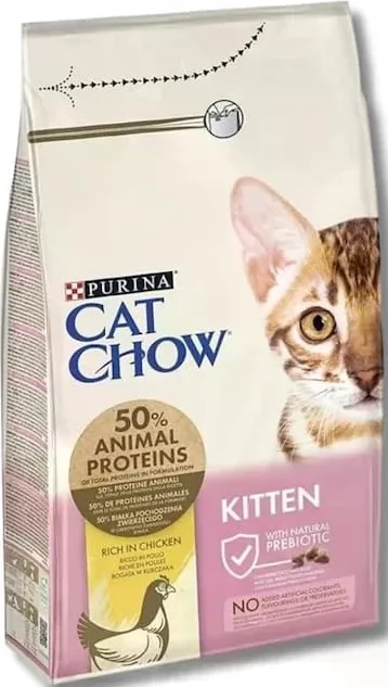 Purina Cat Chow Kitten, hrană uscată pentru pisoi cu pui, 1,5 kg