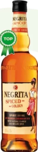 NEGRITA Spiced Gold Rom, 1 L, Franța