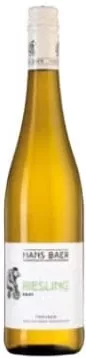 HANS BAER RIESLING TROCKEN alb sec, 0,75 L, Germania