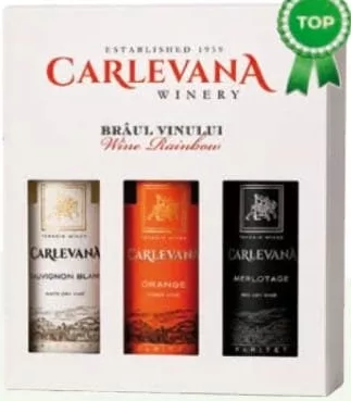 SET CARLEVANA RARITET Vin Sauvignon Blanc, Orange, Merlotage, 0,75 L