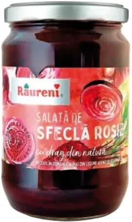 RÂURENI Salată de sfeclă roșie în oțet 680 g