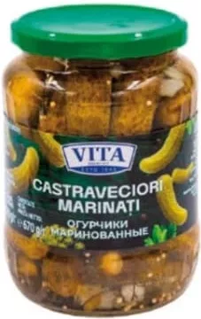 VITA Castraveciori marinați 4–7 cm, 670 g
