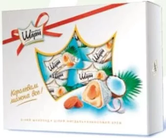 AVK Шарм Bomboane, migdale, cremă de cocos, 185 g