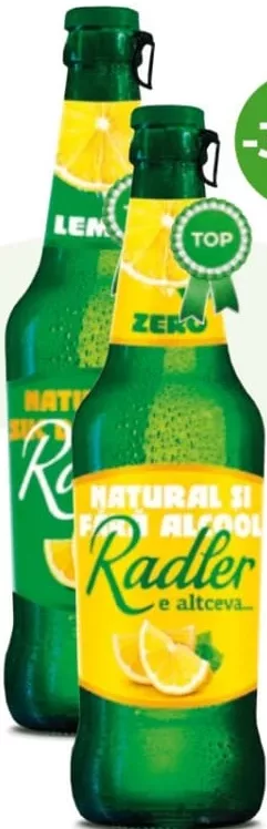 RADLER Bere Natural / Zero, 0,45 L