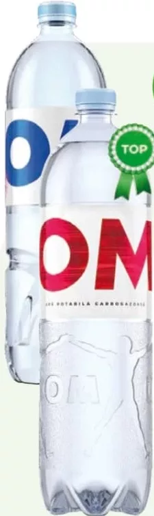 OM Apă potabilă gazată / gazată intens / negazată, PET 1,5 L