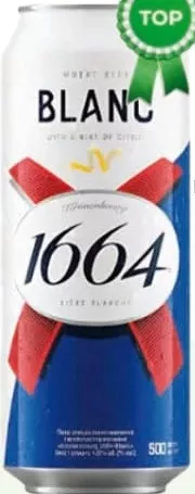 KRONENBOURG BLANC 1664 Bere, doză 0,5 L