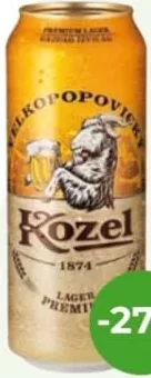 VELKOPOPOVICKY KOZEL Bere blondă / brună, doză 0,5 L