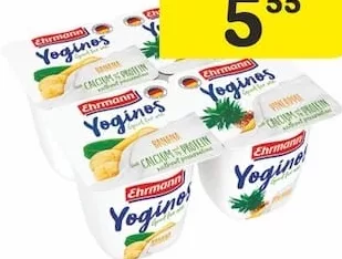 Iaurt EHRMANN YOGINOS în sortiment, 100 g